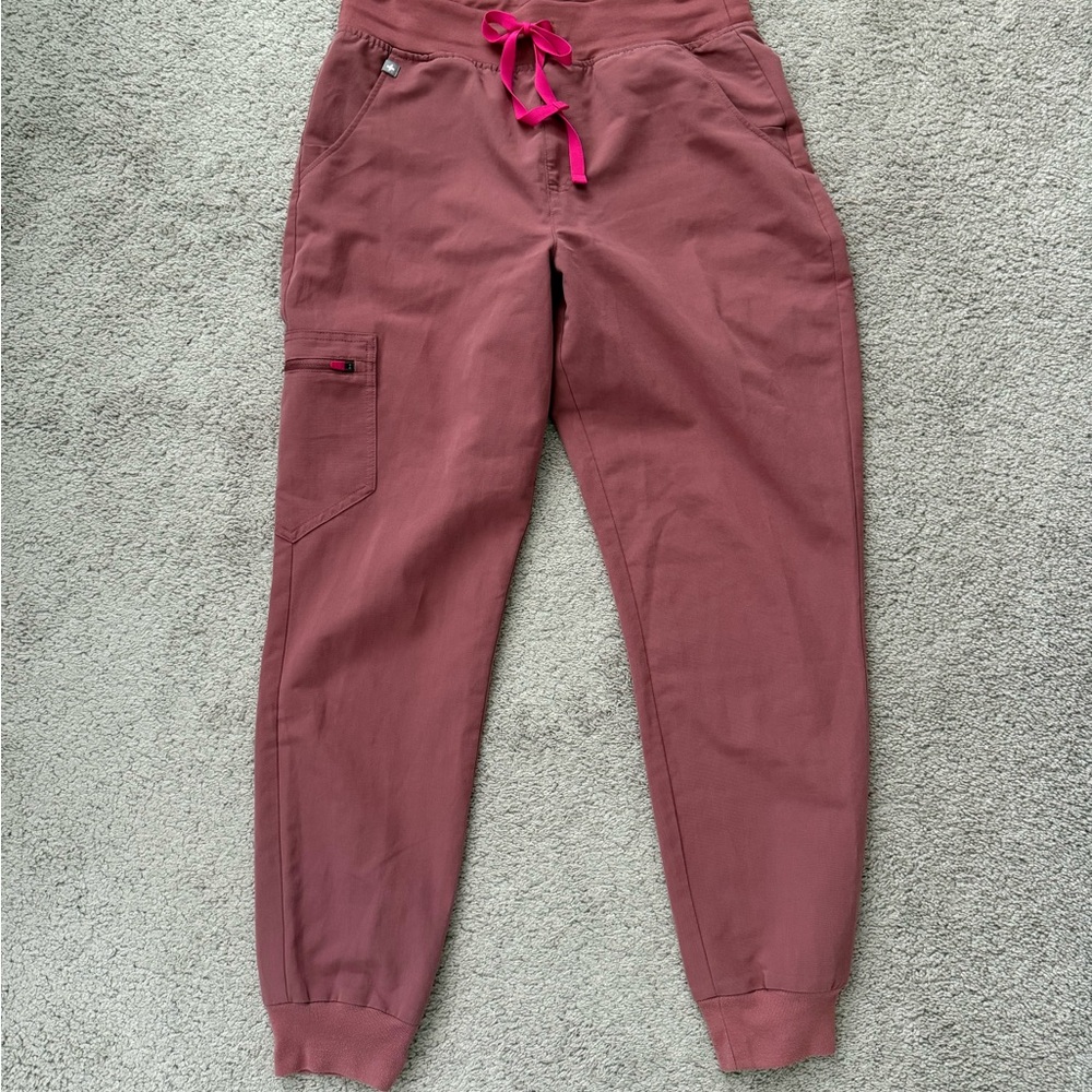 Figs Mauve Zamora jogger scrub pants
